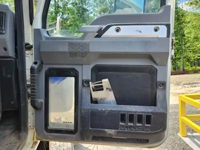 Used 2020 Mack Pinnacle Right Interior Door Panel, Grey and Black, Power