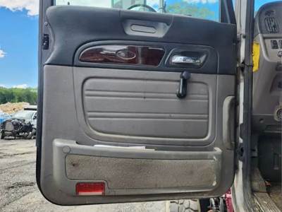 Used 2012 Peterbilt 367 Left Interior Door Panel, Grey with Black