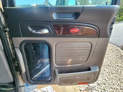 Used 2019 Peterbilt 389 Right Interior Door Panel, Grey and Black, Power