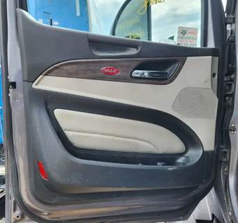 Used 2023 Peterbilt 579 Left Interior Door Panel, Black/Grey, Power