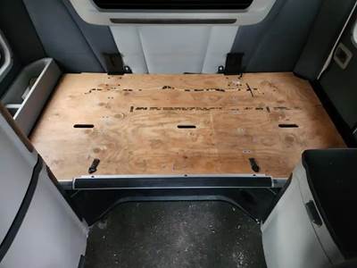 Used 2023 Peterbilt 579 Bottom Sleeper Bunk, Black Wood and Steel