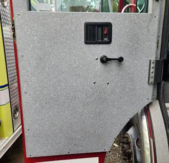 Used 2006 Spartan Advantage Rear Left Interior Door Panel, Grey Aluminum