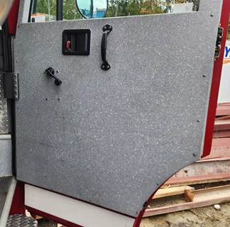 Used 2006 Spartan Advantage Right Interior Door Panel, Grey Aluminum