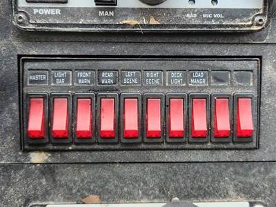 Used 2009 Sterling Acterra Light Control Dash Switch Box, Emergency 10-SWITCH