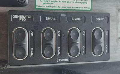 (Used) 2012 Kovatch Firetruck, Miscellaneous Dash Switches- Controls: Generator