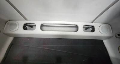 Used 2006 Volvo VNL Overhead Storage Console Bunk, Grey Plastic
