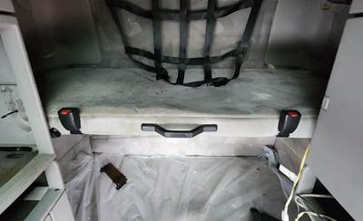 Used 2012 Volvo VNL Top Sleeper Bunk, Grey