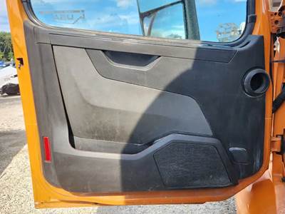 Used 2020 Volvo VNR64T Left Interior Door Panel, Black and Grey, Power