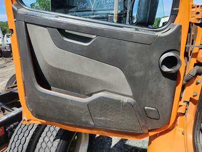 Used 2019 Volvo VNR64T Left Interior Door Panel, Black and Grey, Power