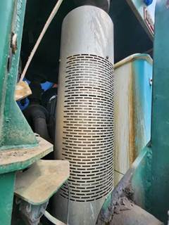 Cummins ISL G Muffler Shield for a 2016 Mack MRU633