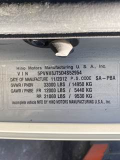 Hino 338 Salvage Truck