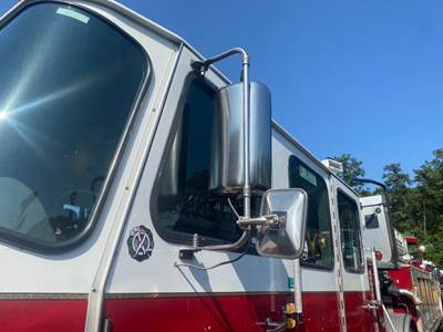 (Used) 2002 E-One Firetruck, Side View Mirror- Side: Driver Side, Color: Chrome,