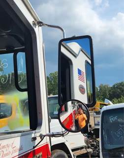 (Used) 2012 Kovatch Firetruck, Side View Mirror- Side: Passenger Right Side,