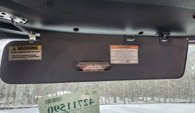 Freightliner Cascadia 116 Sun Visor for a 2024 Freightliner Cascadia 116 Day Cab