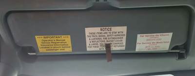 International 4300 Sun Visor