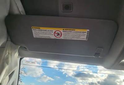 International CV515 Sun Visor