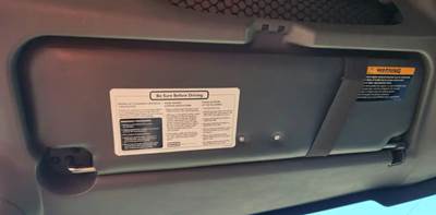 International MV607 Sun Visor