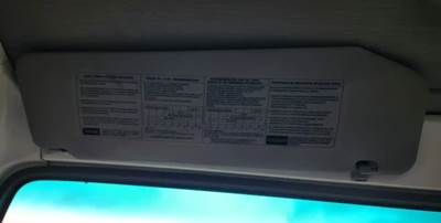 Isuzu NQR Sun Visor