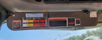 Mack Pinnacle CHU613 Sun Visor for a 2016 Mack CHU613