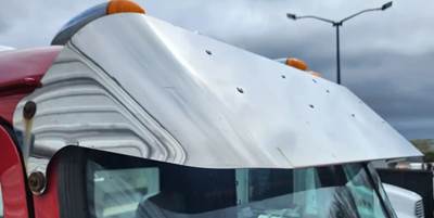 Mack Titan TD713 Sun Visor for a 2010 Mack TD713