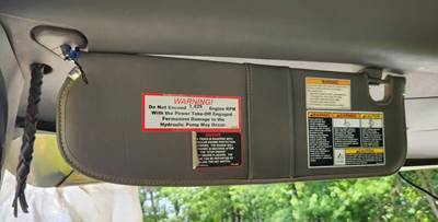 Peterbilt 337 Sun Visor