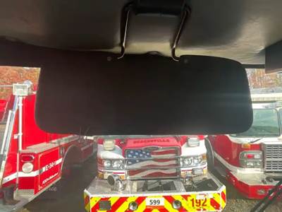 (Used) 1996 Sutphen Fire Truck, Sun Visor-   Side: Driver Side,   Color: Grey, 