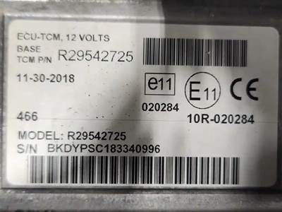 Allison 1000 HS Transmission Control Module (TCM) for a 2007 Freightliner MT45 Chassis