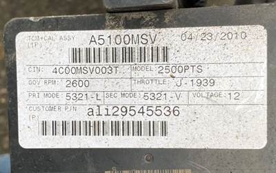 Allison 2500PTS Transmission Control Module (TCM) for a 2011 Freightliner B2