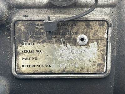 Allison 1000 Transmission for a 2008 Freightliner MT55 Chassis