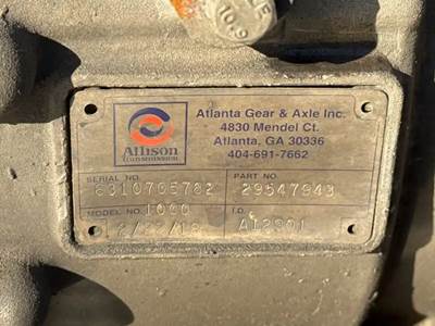 Allison 1000 Transmission for a 2008 Freightliner MT55 Chassis
