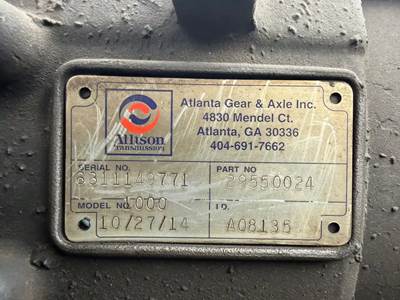Allison 1000 Transmission for a 2011 Freightliner MT55
