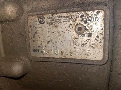 Allison 1000 HS Transmission for a 2007 Freightliner MT45 Chassis