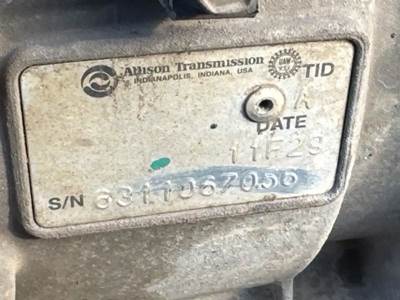 Allison 1000 HS Transmission for a 2011 Workhorse Custom Chassis W62