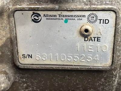 Allison 1000 HS Transmission for a 2011 Workhorse Custom Chassis W62
