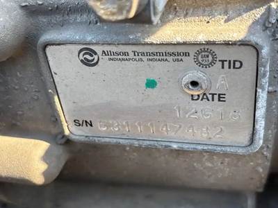 Allison 1000 HS Transmission for a 2012 Workhorse Custom Chassis W62