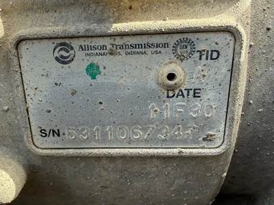 Allison 1000 HS Transmission for a 2011 Workhorse Custom Chassis W62