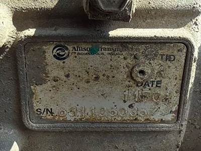 Allison 1000 HS Transmission for a 2011 Workhorse Custom Chassis W62