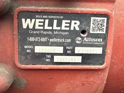 Allison 1000 HS Transmission for a 2011 Freightliner MT55