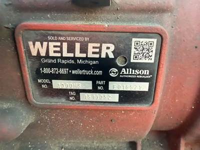 Allison 1000 HS Transmission for a 2012 Workhorse Custom Chassis W62