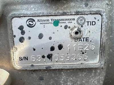 Allison 1000 HS Transmission for a 2011 Workhorse Custom Chassis W62