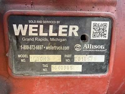 Allison 1000 HS Transmission for a 2012 Workhorse Custom Chassis W62