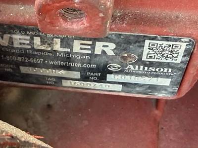 Allison 1000 HS Transmission for a 2013 Freightliner MT 45G