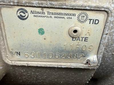 Allison 1000 HS Transmission for a 2012 Freightliner MT45
