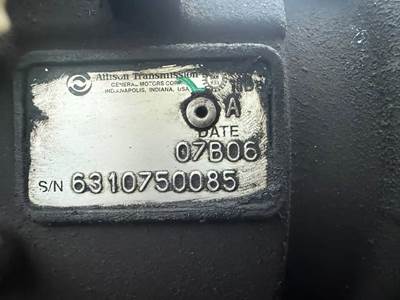Allison 1000 HS Transmission for a 2007 Freightliner MT55 Chassis