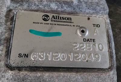 Allison 1700HS Transmission for a 2022 Chevrolet Silverado 5500HD