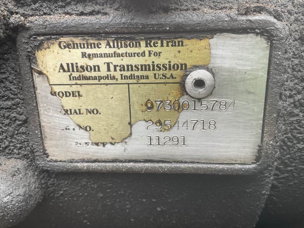 Allison 2000 Transmission for a 2008 Thomas Built SafTLiner HDX For