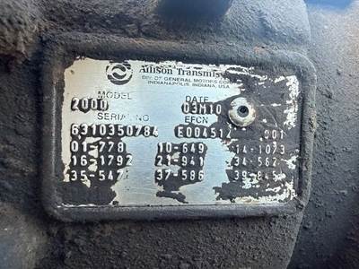 Allison 2000 Transmission for a 2004 International 4200