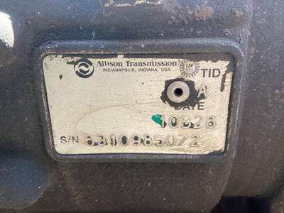 Allison 2200 HS Transmission for a 2010 Workhorse Custom Chassis W62