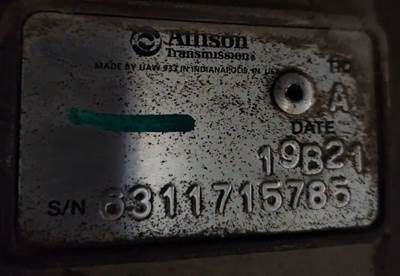 Allison 2200 HS Transmission for a 2020 Hino 268