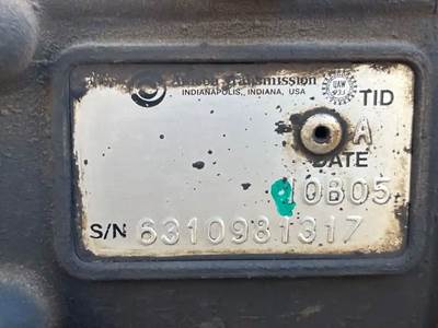 Allison 2200 HS Transmission for a 2010 Freightliner MT55 Chassis